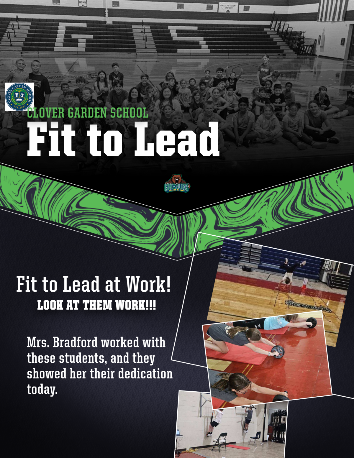 Mrs. Bradford's Fit to Lead class!!! – Clover Garden School