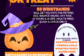 Orange and purple Halloween Trick-or-Treat party flyer for Clover Garden School