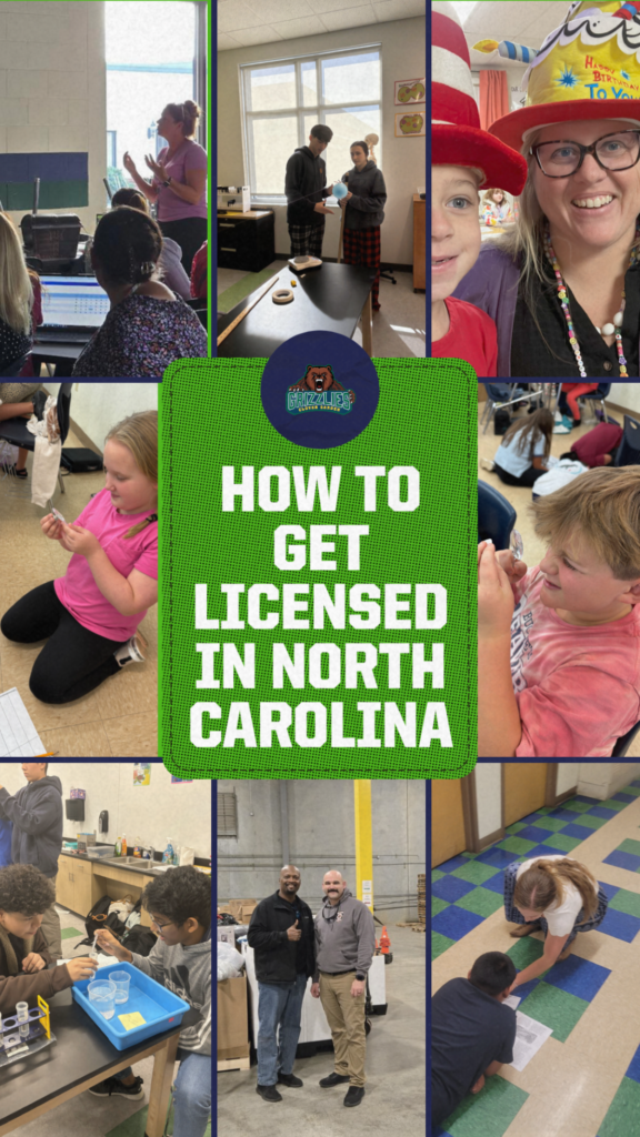 Clover Garden School collage with text “How to Get Licensed in North Carolina.”