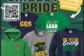 Graphic promoting Clover Garden School Grizzly Gear with hoodies, T-shirts, and sweatshirts featuring Grizzly-themed designs and a QR code to shop the apparel.