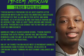 Senior spotlight graphic showing a smiling graduate with text about his plans to work, stay active outdoors, and possibly start a business.