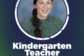Welcome graphic featuring Alicia Tunstall, Clover Garden School’s Kindergarten Teacher, with her portrait and the CGS Grizzlies logo in navy, green, and white.