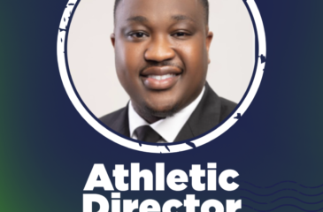 Welcome graphic featuring Coach Ja’Oshua Bryant, Clover Garden School’s Athletic Director, with his portrait and the CGS Grizzlies logo in navy, green, and white.