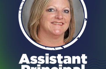 Welcome graphic featuring Leslie Long, Clover Garden School’s Assistant Principal, with her portrait and the CGS Grizzlies logo in navy, green, and white.