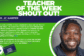 Green and navy Teacher of the Week graphic featuring Mr. JC Harper, Clover Garden School’s Band Director. The post celebrates his contagious energy, engaging classroom, and ability to make learning fun. A smiling portrait of Mr. Harper appears beside the Clover Garden Grizzlies logo.