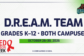 CGS D.R.E.A.M. Team Spirit Week, Oct. 26–30, 2026, for K–12 at both campuses: Monday wear red, Tuesday team attire, Wednesday pajamas, Thursday camouflage, and Friday dress as a senior citizen.